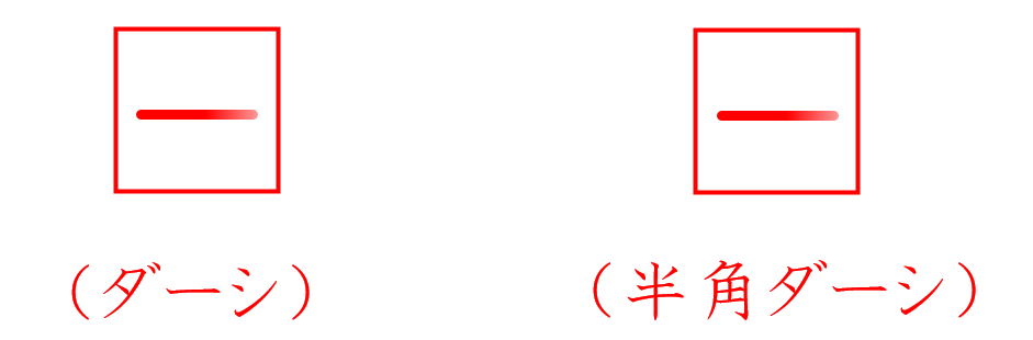 校正記号の全角と半角