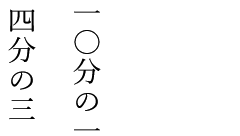 縦書き数字の表記方法