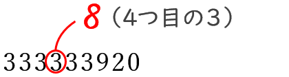 数字への赤入れ